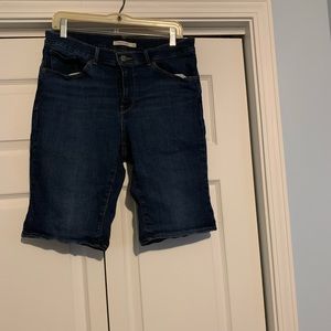 Denim Bermuda shorts
